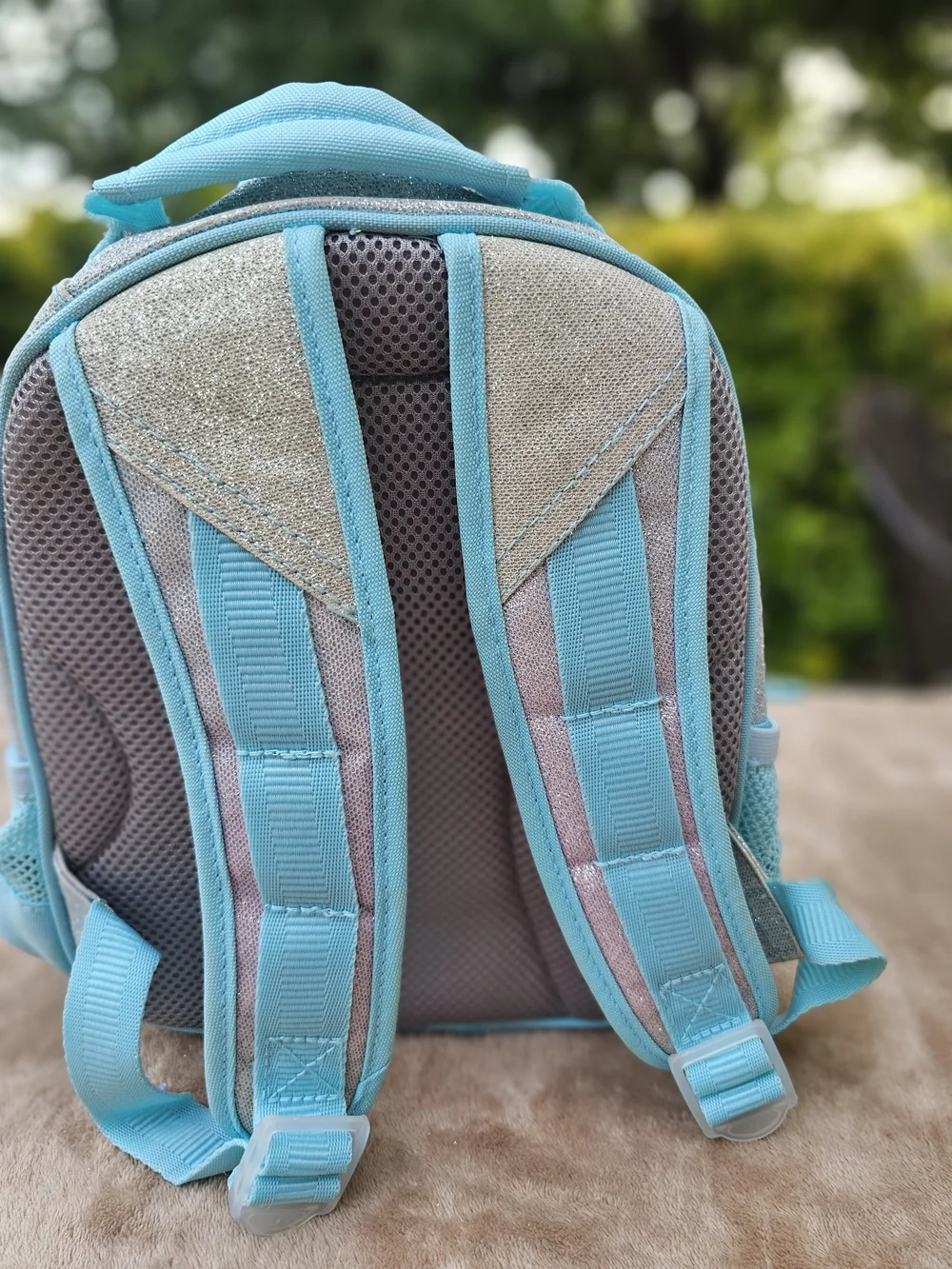 Pottery Bsrn Kids Sparkle Mini Backpack with Aqua Trim